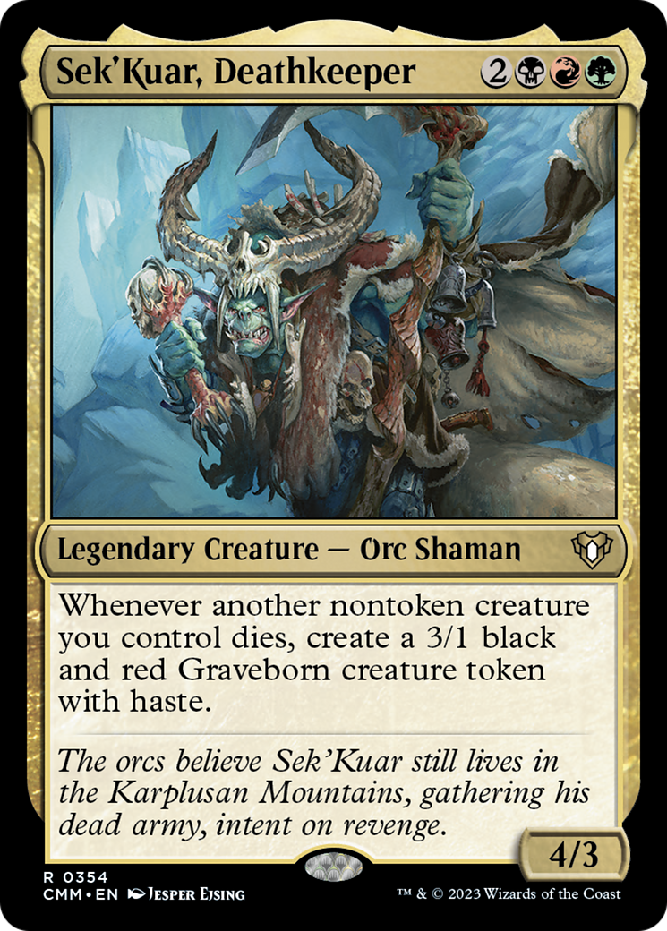 Sek'Kuar, Deathkeeper [Commander Masters] | Kessel Run Games Inc. 