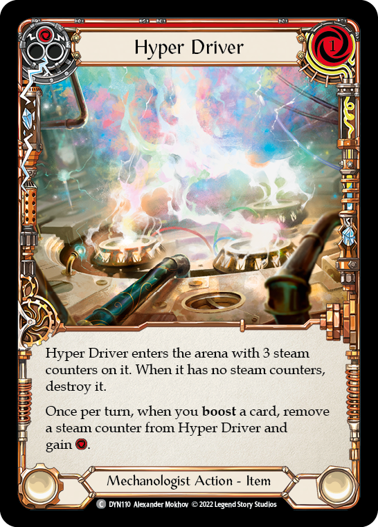 Hyper Driver (Red) [DYN110] (Dynasty)  Cold Foil | Kessel Run Games Inc. 