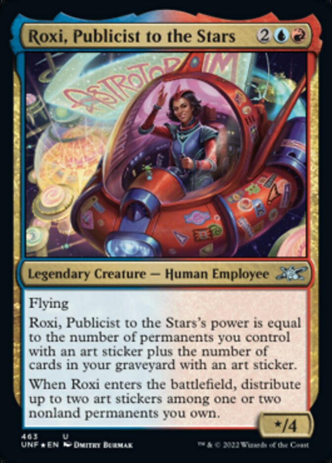 Roxi, Publicist to the Stars (Galaxy Foil) [Unfinity] | Kessel Run Games Inc. 