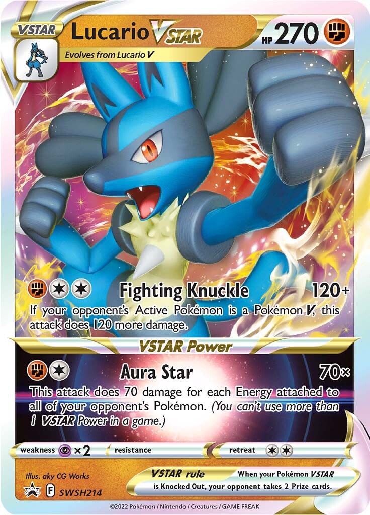 Lucario VSTAR (SWSH214) [Sword & Shield: Black Star Promos] | Kessel Run Games Inc. 