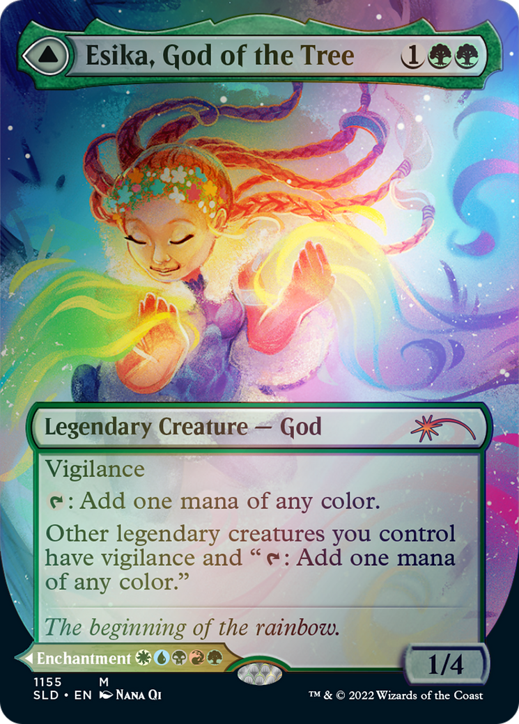 Esika, God of the Tree // The Prismatic Bridge (Borderless) [Secret Lair: From Cute to Brute] | Kessel Run Games Inc. 