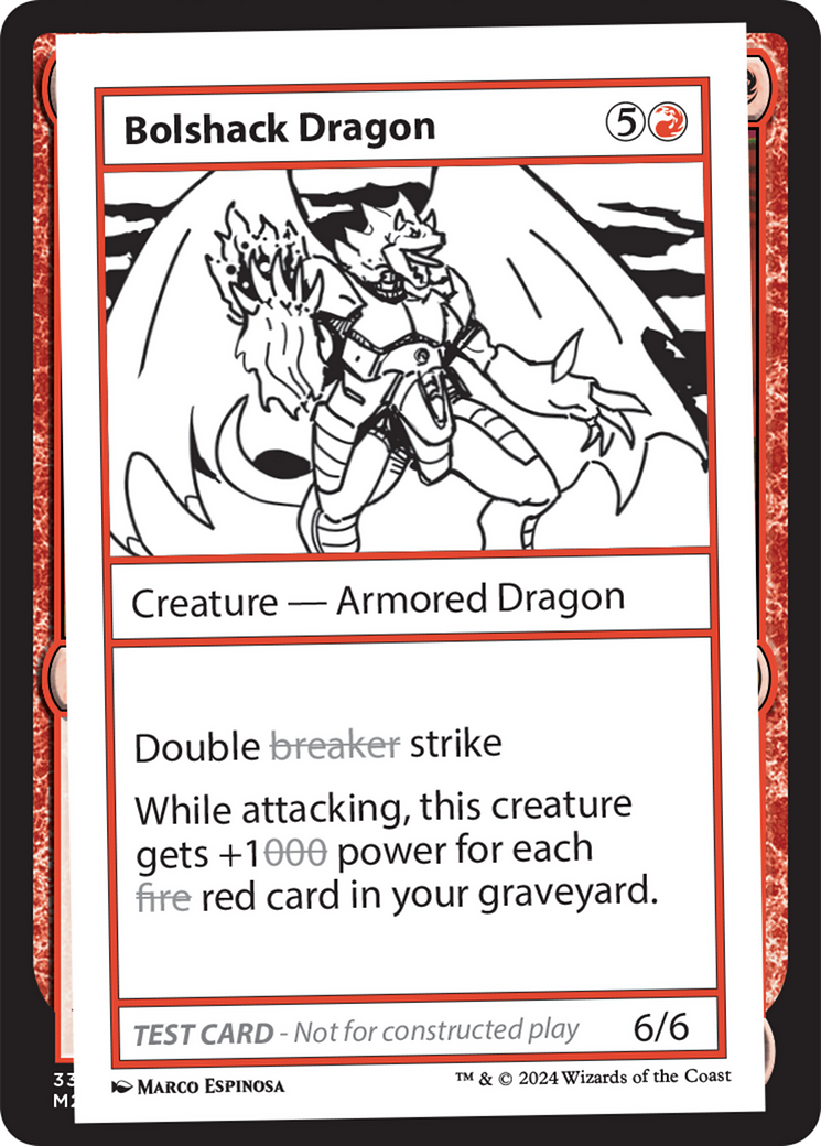 Bolshack Dragon [Mystery Booster 2 Playtest Cards] | Kessel Run Games Inc. 