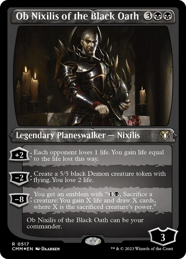 Ob Nixilis of the Black Oath (Foil Etched) [Commander Masters] | Kessel Run Games Inc. 