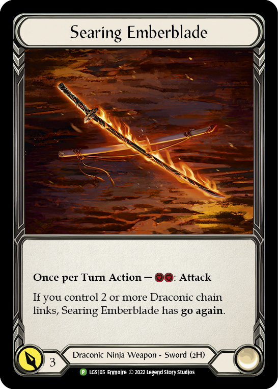 Searing Emberblade [LGS105] (Promo)  Cold Foil | Kessel Run Games Inc. 