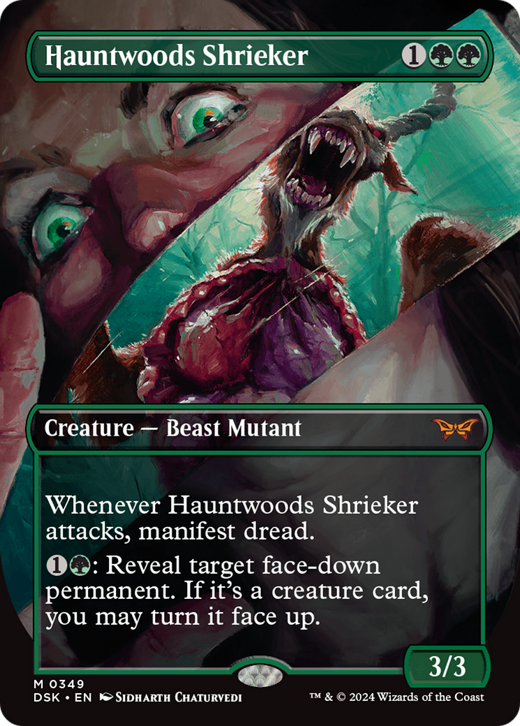 Hauntwoods Shrieker (Borderless) [Duskmourn: House of Horror] | Kessel Run Games Inc. 