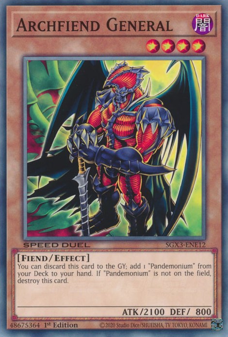 Archfiend General [SGX3-ENE12] Common | Kessel Run Games Inc. 