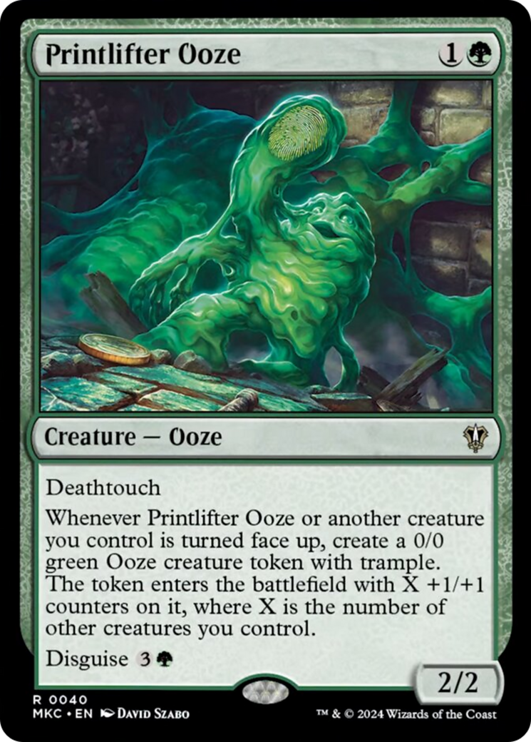 Printlifter Ooze [Murders at Karlov Manor Commander] | Kessel Run Games Inc. 