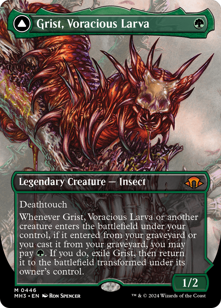 Grist, Voracious Larva // Grist, the Plague Swarm (Borderless) [Modern Horizons 3] | Kessel Run Games Inc. 