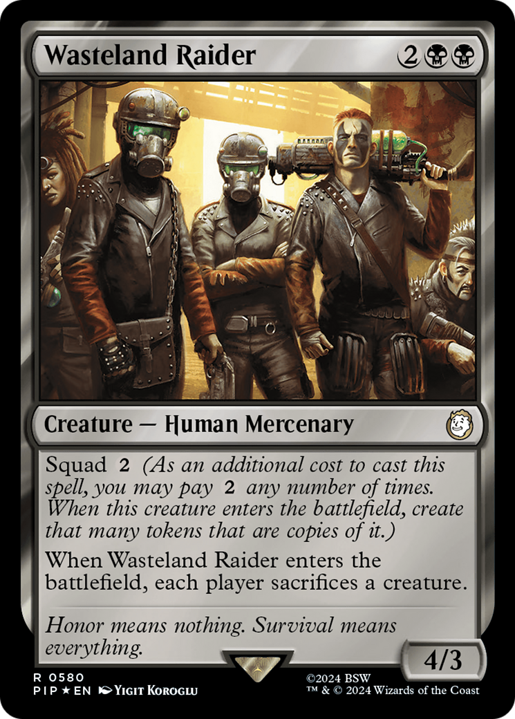 Wasteland Raider (Surge Foil) [Fallout] | Kessel Run Games Inc. 