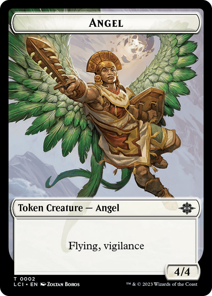 Gnome // Angel Double-Sided Token [The Lost Caverns of Ixalan Tokens] | Kessel Run Games Inc. 