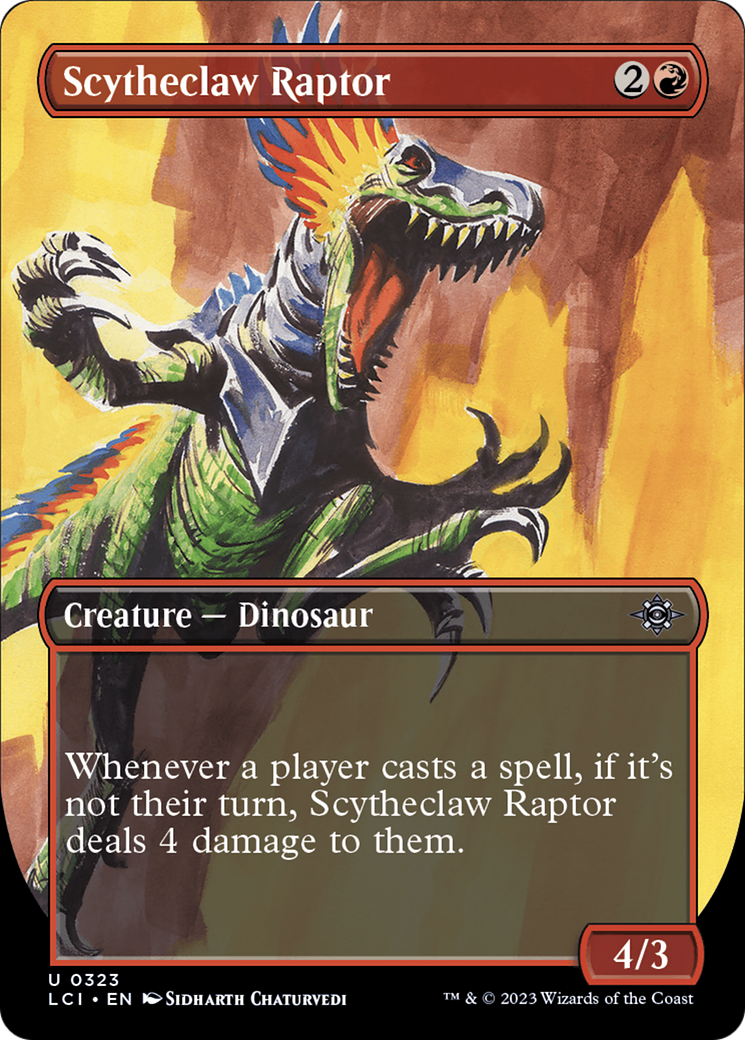 Scytheclaw Raptor (Borderless) [The Lost Caverns of Ixalan] | Kessel Run Games Inc. 