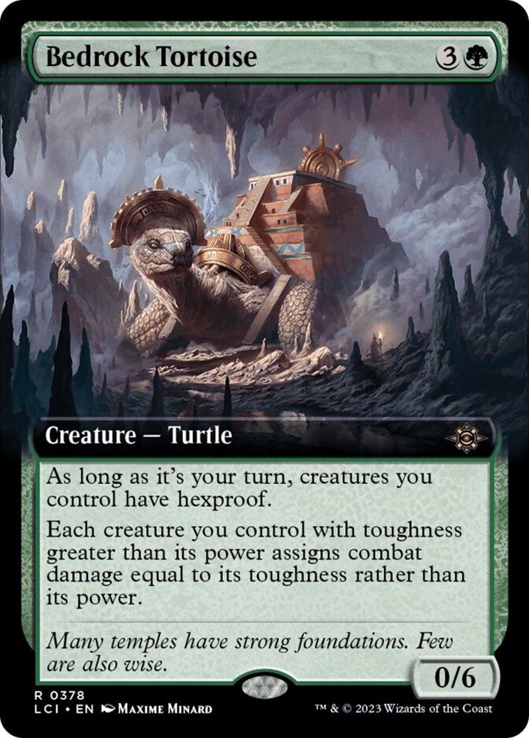 Bedrock Tortoise (Extended Art) [The Lost Caverns of Ixalan] | Kessel Run Games Inc. 