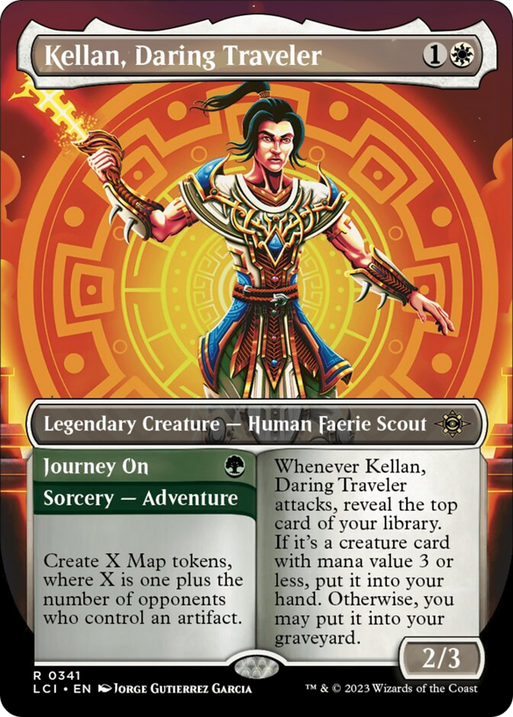 Kellan, Daring Traveler (Borderless) [The Lost Caverns of Ixalan] | Kessel Run Games Inc. 