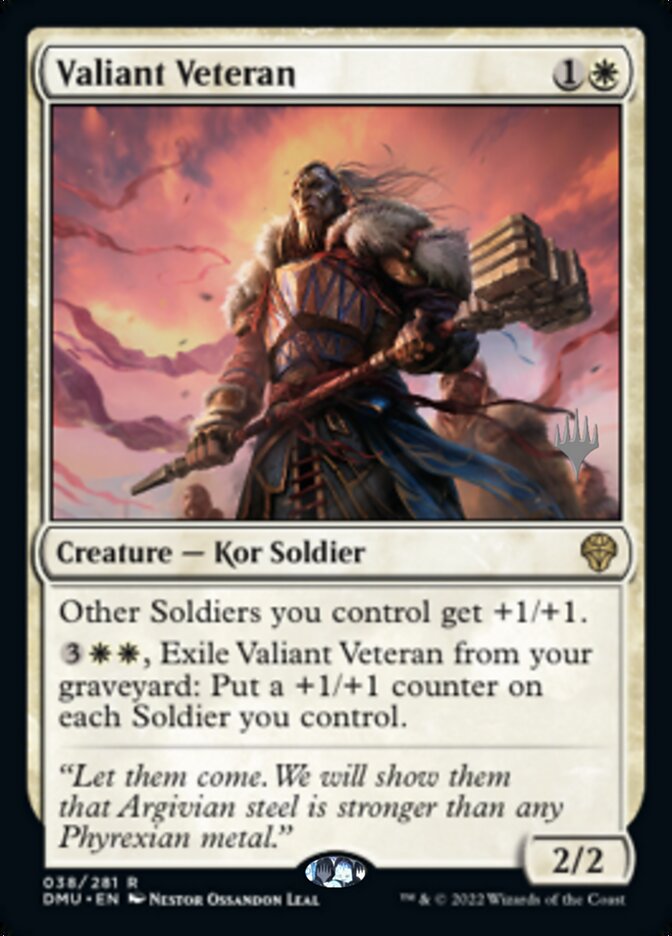 Valiant Veteran (Promo Pack) [Dominaria United Promos] | Kessel Run Games Inc. 