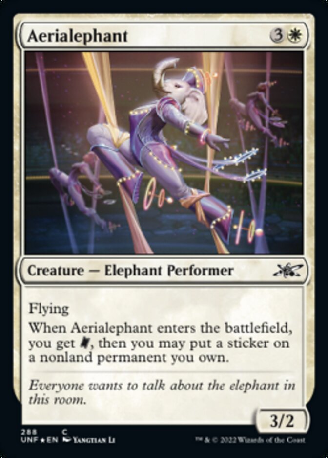 Aerialephant (Galaxy Foil) [Unfinity] | Kessel Run Games Inc. 