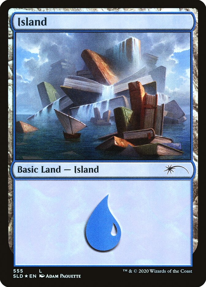 Island (Well Read) (555) [Secret Lair Drop Promos] | Kessel Run Games Inc. 