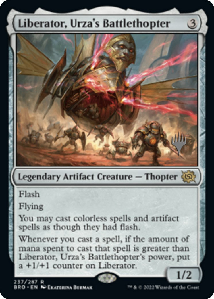 Liberator, Urza's Battlethopter (Promo Pack) [The Brothers' War Promos] | Kessel Run Games Inc. 