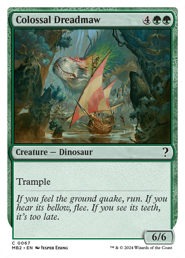 Colossal Dreadmaw (White Border) [Mystery Booster 2] | Kessel Run Games Inc. 