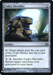 Codex Shredder [Mystery Booster] | Kessel Run Games Inc. 