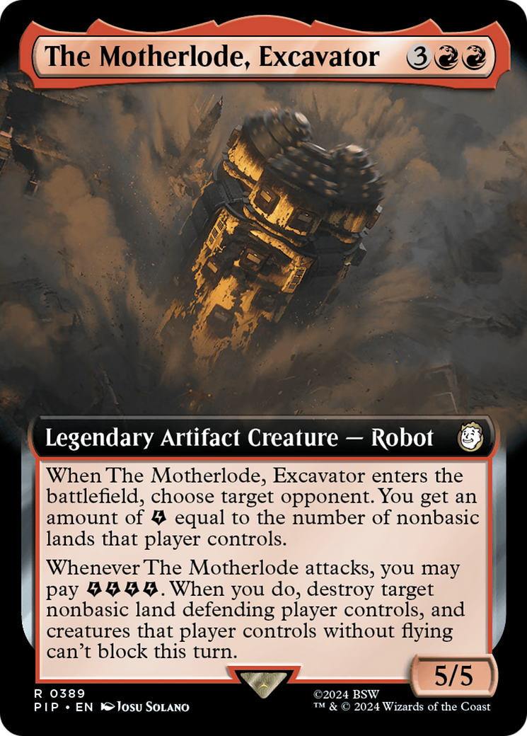 The Motherlode, Excavator (Extended Art) [Fallout] | Kessel Run Games Inc. 