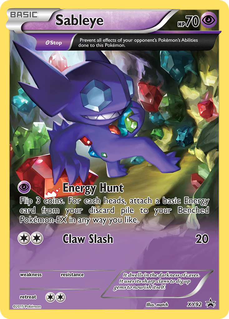 Sableye (XY92) [XY: Black Star Promos] | Kessel Run Games Inc. 