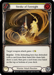 Stroke of Foresight (Yellow) [U-WTR139] (Welcome to Rathe Unlimited)  Unlimited Rainbow Foil | Kessel Run Games Inc. 