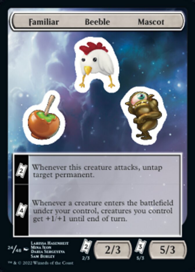 Familiar Beeble Mascot [Unfinity Stickers] | Kessel Run Games Inc. 