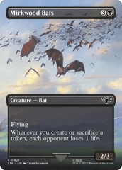 Mirkwood Bats (Borderless Alternate Art) [The Lord of the Rings: Tales of Middle-Earth] | Kessel Run Games Inc. 