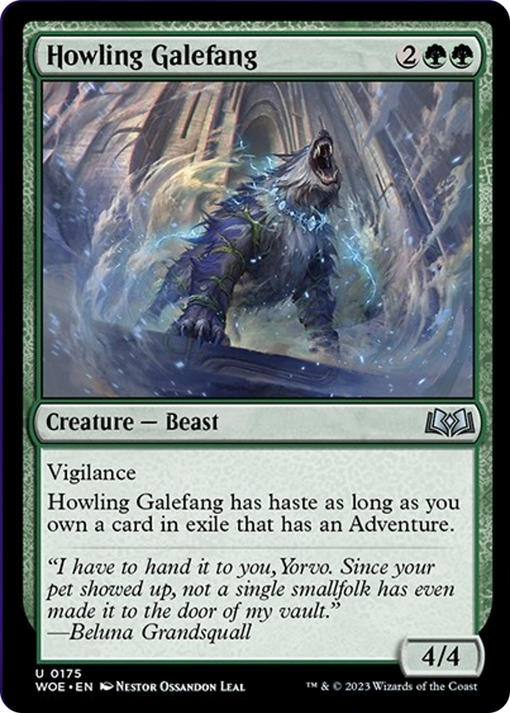 Howling Galefang [Wilds of Eldraine] | Kessel Run Games Inc. 