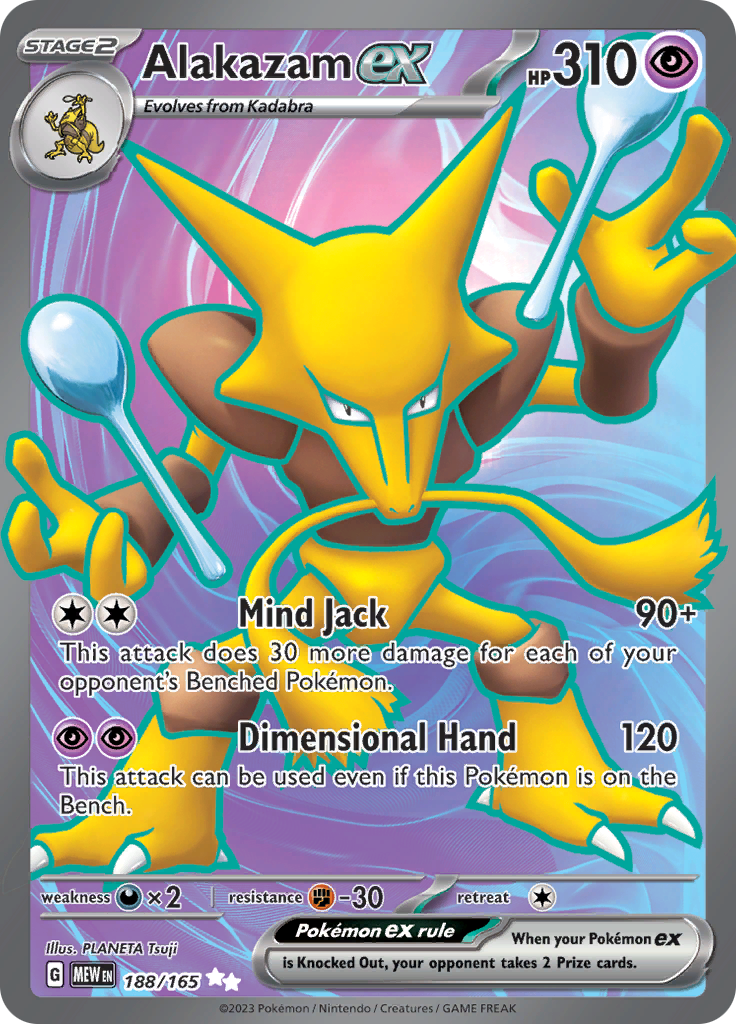 Alakazam ex (188/165) [Scarlet & Violet: 151] | Kessel Run Games Inc. 