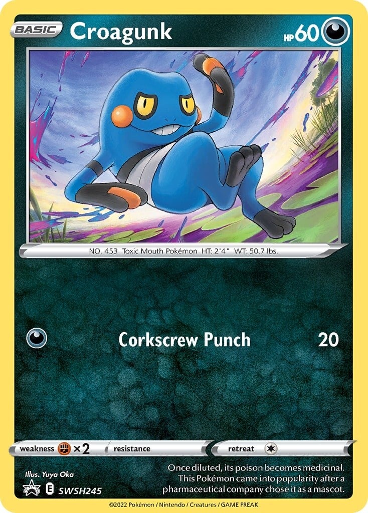 Croagunk (SWSH245) [Sword & Shield: Black Star Promos] | Kessel Run Games Inc. 