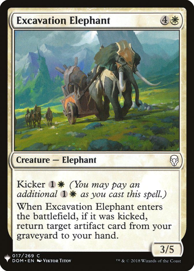 Excavation Elephant [Mystery Booster] | Kessel Run Games Inc. 