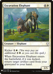 Excavation Elephant [Mystery Booster] | Kessel Run Games Inc. 