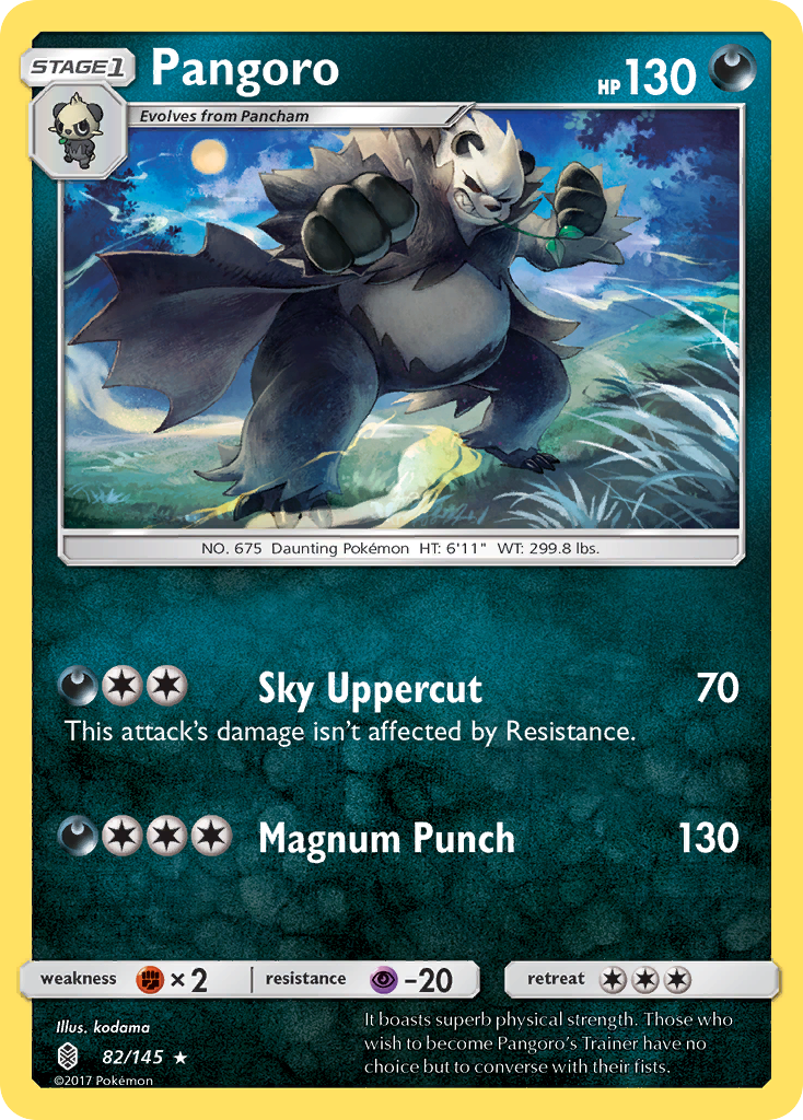 Pangoro (82/145) [Sun & Moon: Guardians Rising] | Kessel Run Games Inc. 