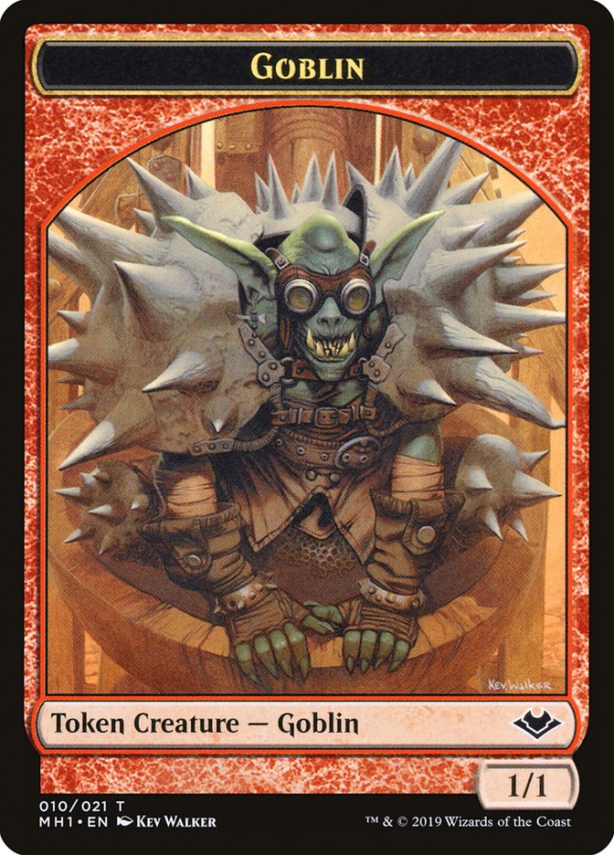 Goblin (010) // Golem (018) Double-Sided Token [Modern Horizons Tokens] | Kessel Run Games Inc. 