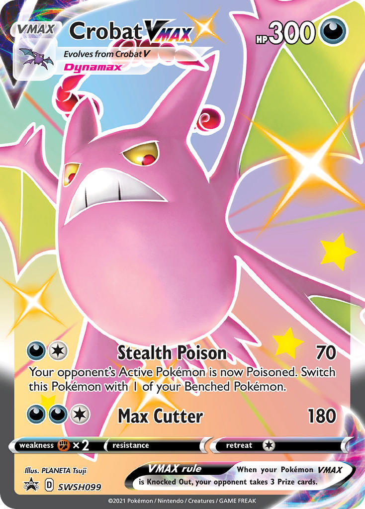 Crobat VMAX (SWSH099) (Jumbo Card) [Sword & Shield: Black Star Promos] | Kessel Run Games Inc. 