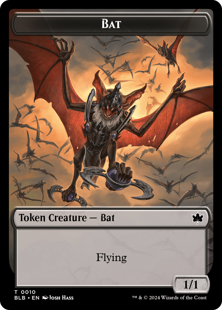 Bat Token [Bloomburrow Tokens] | Kessel Run Games Inc. 