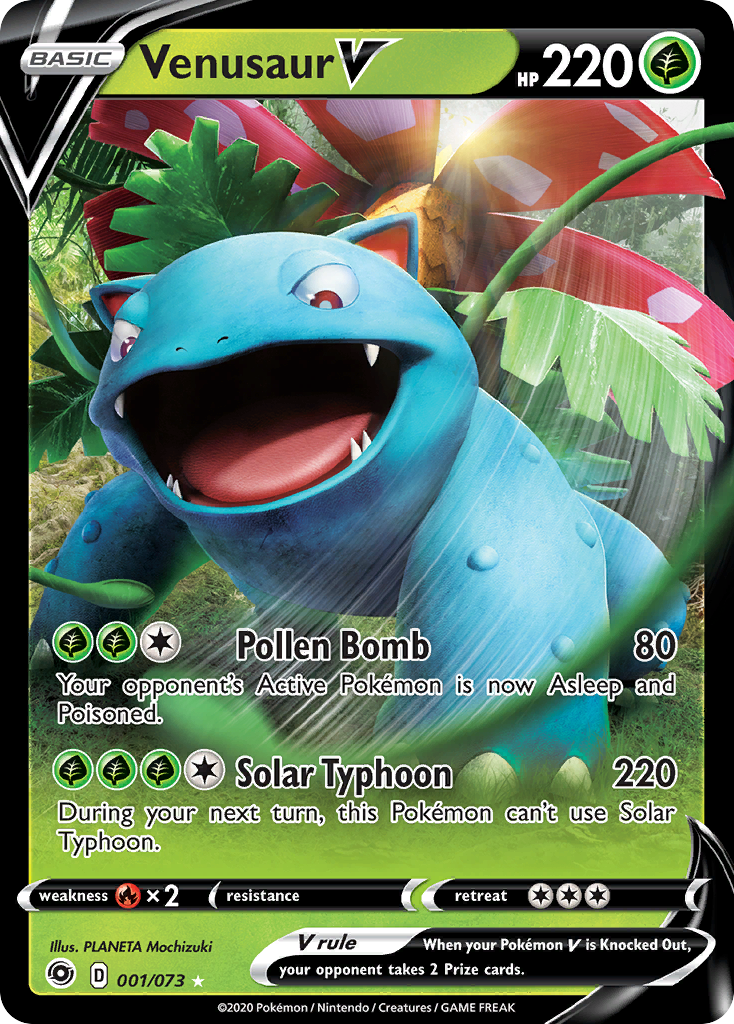 Venusaur V (001/073) [Sword & Shield: Champion's Path] | Kessel Run Games Inc. 