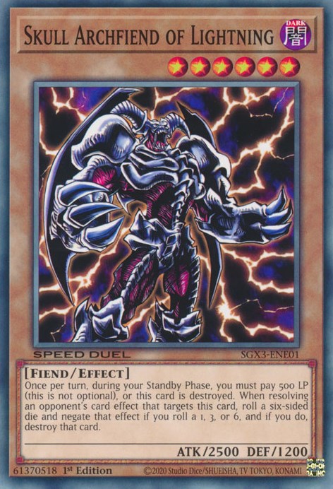 Skull Archfiend of Lightning [SGX3-ENE01] Common | Kessel Run Games Inc. 