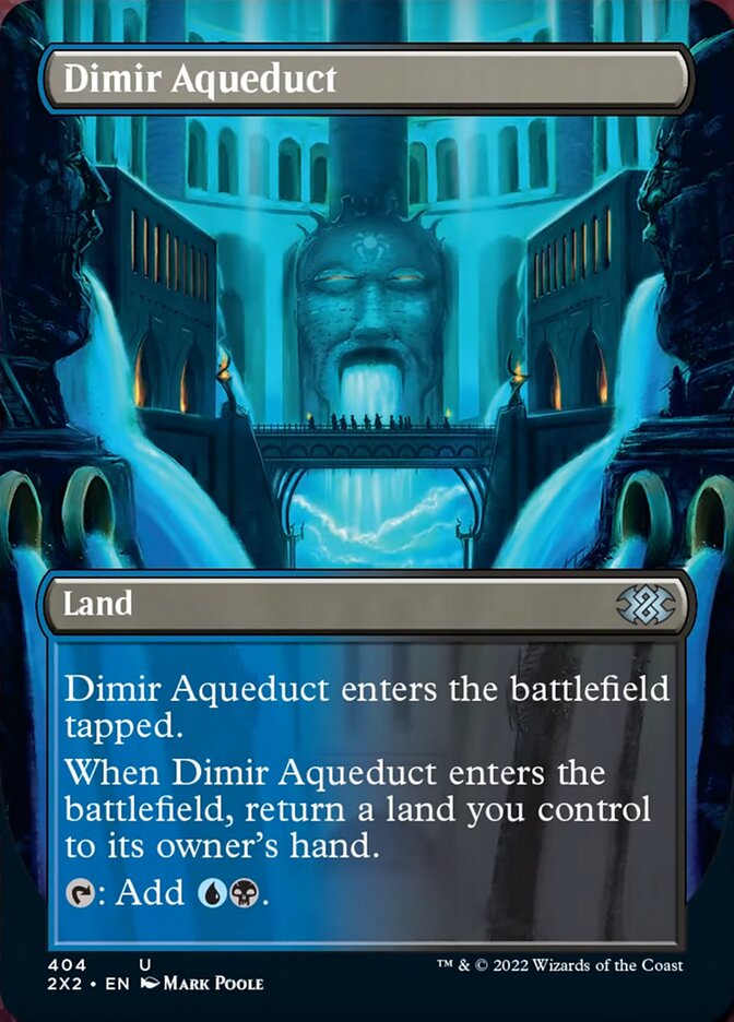 Dimir Aqueduct (Borderless Alternate Art) [Double Masters 2022] | Kessel Run Games Inc. 