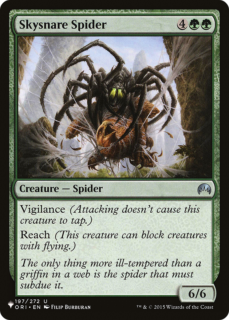 Skysnare Spider [The List Reprints] | Kessel Run Games Inc. 