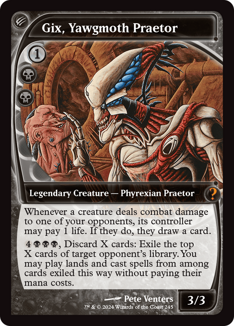 Gix, Yawgmoth Praetor (Future Sight) [Mystery Booster 2] | Kessel Run Games Inc. 