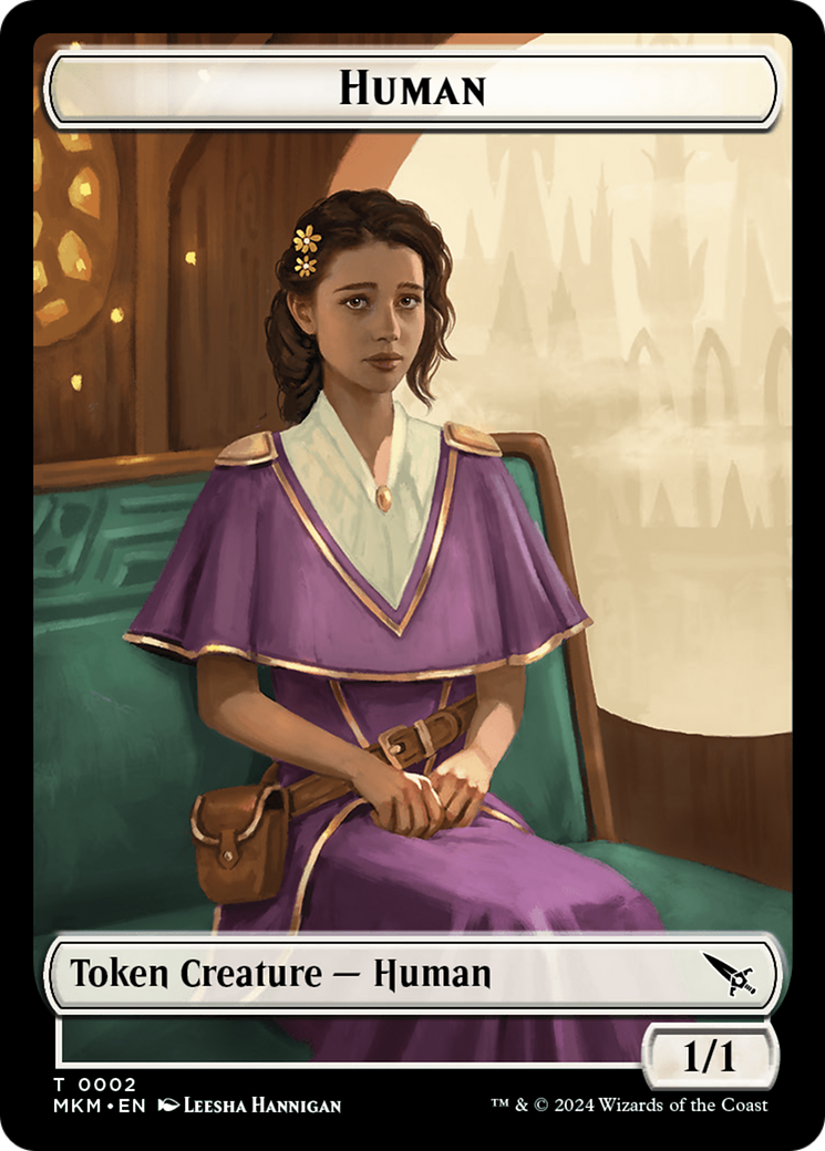 Human Token [Murders at Karlov Manor Tokens] | Kessel Run Games Inc. 