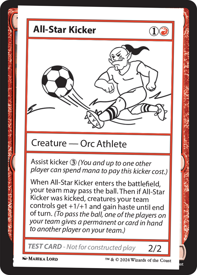 All-Star Kicker [Mystery Booster 2 Playtest Cards] | Kessel Run Games Inc. 