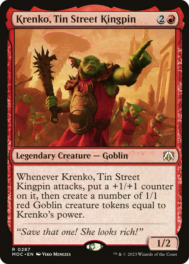 Krenko, Tin Street Kingpin [March of the Machine Commander] | Kessel Run Games Inc. 