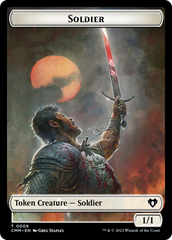 Soldier // Elephant Double-Sided Token [Commander Masters Tokens] | Kessel Run Games Inc. 