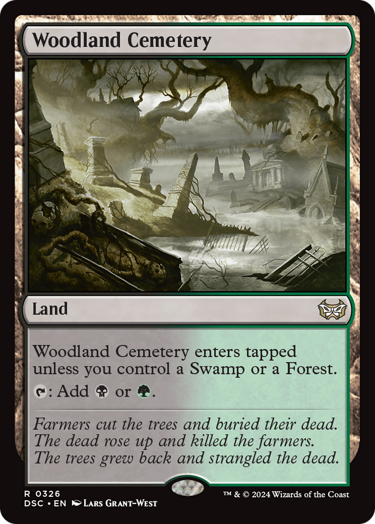 Woodland Cemetery [Duskmourn: House of Horror Commander] | Kessel Run Games Inc. 