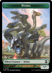 Hydra (Ripple Foil) // Boar Double-Sided Token [Modern Horizons 3 Commander Tokens] | Kessel Run Games Inc. 
