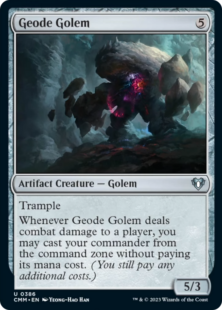 Geode Golem [Commander Masters] | Kessel Run Games Inc. 