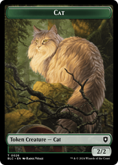 Elemental // Cat Double-Sided Token [Bloomburrow Commander Tokens] | Kessel Run Games Inc. 